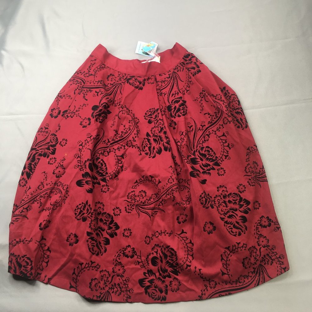 Bettie Pestrige Skirt Womens Large Regular Size Floral A-Line